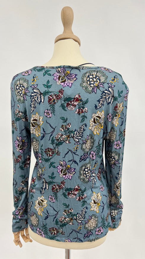 Maglia fantasia peonie