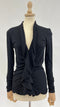 Maglia nera con rouche