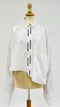 Camicia bianca asimmetrica