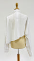 Camicia bianca asimmetrica