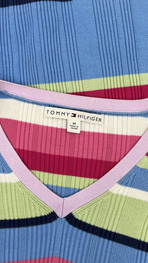 Maglione a righe multicolor