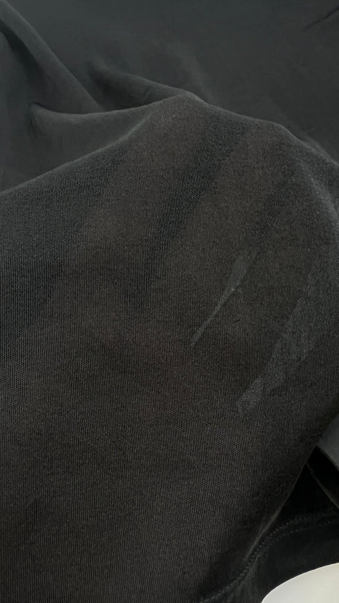 Longsleeve nera doppio tessuto