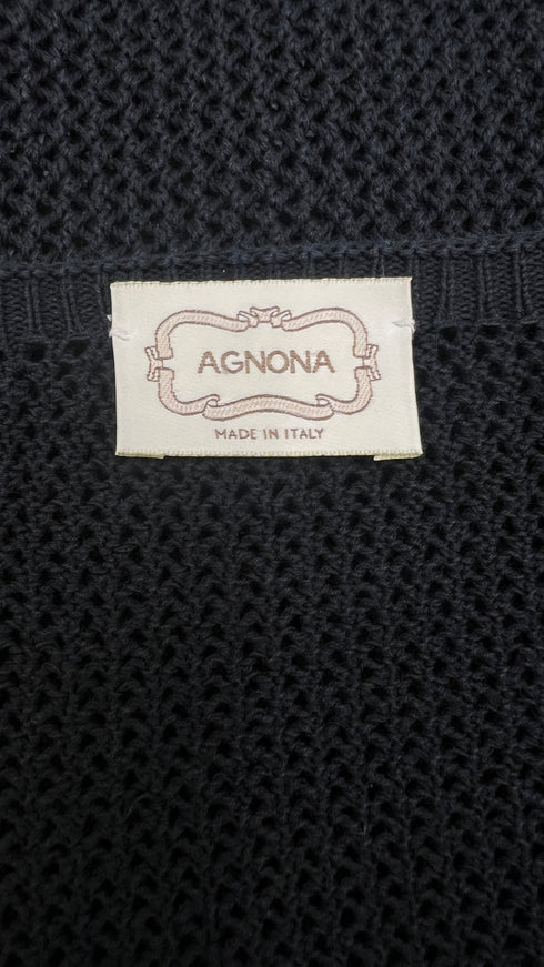 Top nero in cotone