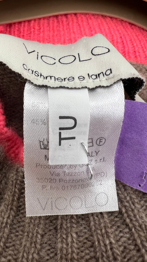 Maglia cachemire a maniche corte