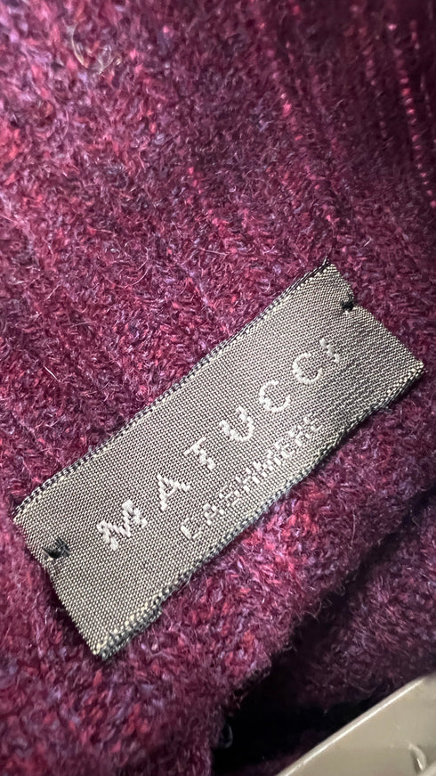 Maglia in cachemire bordeaux