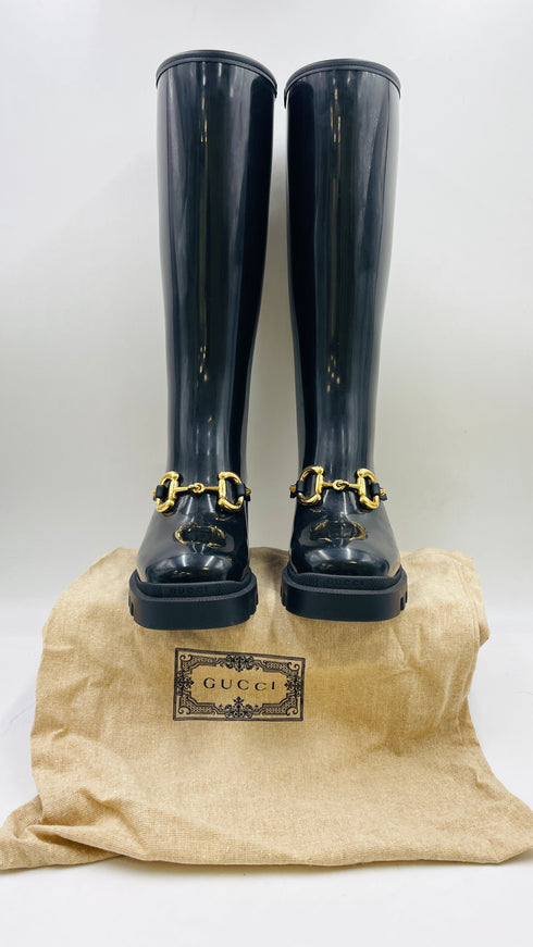 Stivali in gomma neri N.37