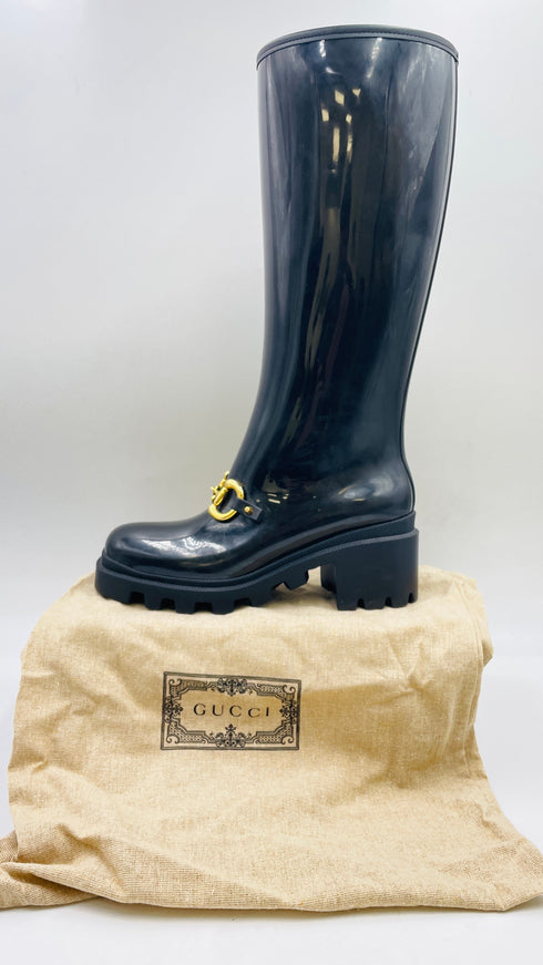 Stivali in gomma neri N.37