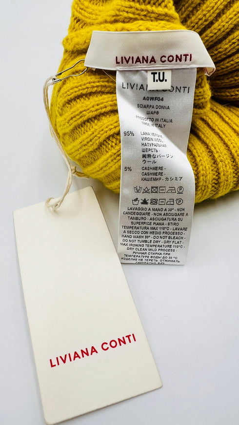 Coprispalle in maglia con cartellino