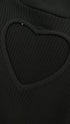 Maglia cut-out cuore