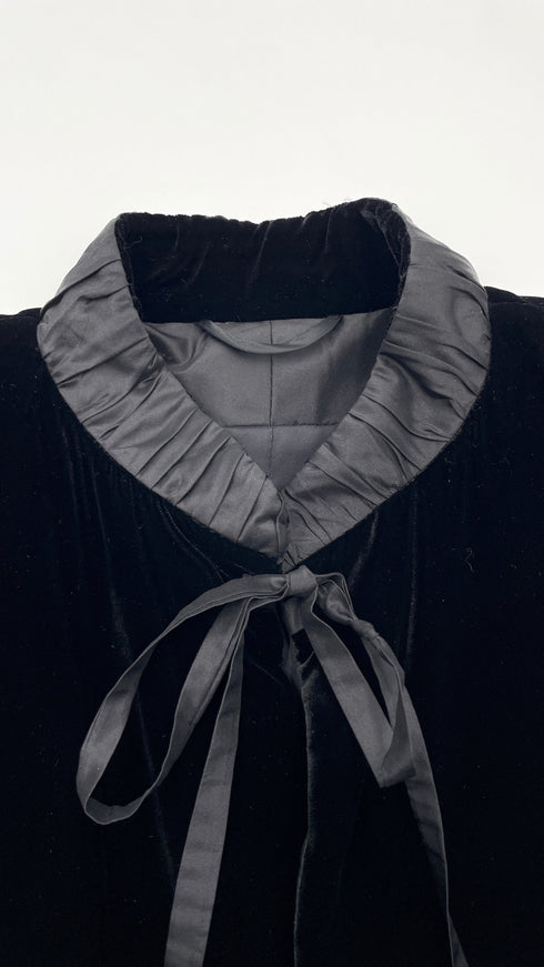 Soprabito lungo in velluto