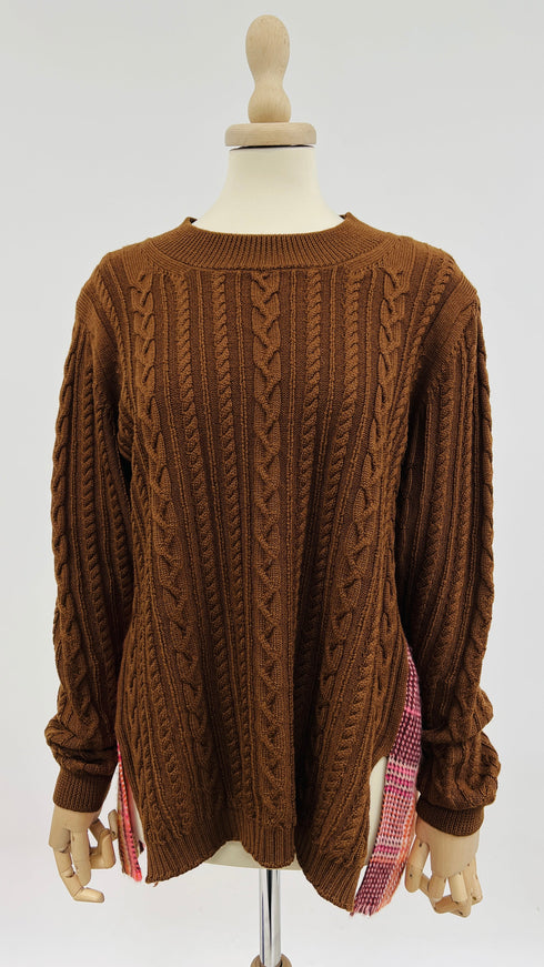 Maglione lana merino con cartellino
