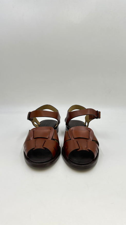 Sandali in pelle liscia N°41
