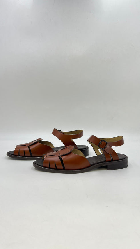 Sandali in pelle liscia N°41