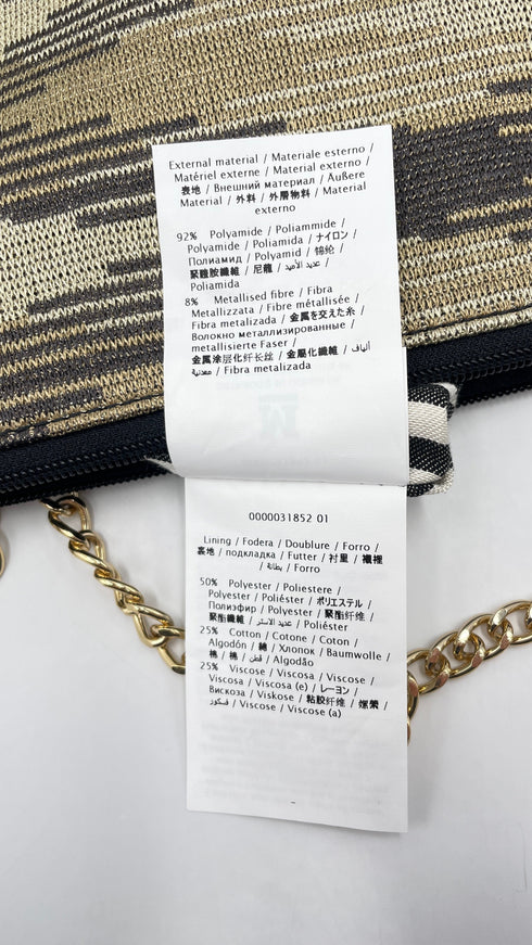 Pochette fiammata lurex