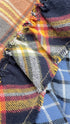 Top smanicato tartan