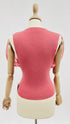 Top in maglia e chiffon