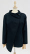 Blazer nero asimmetrico