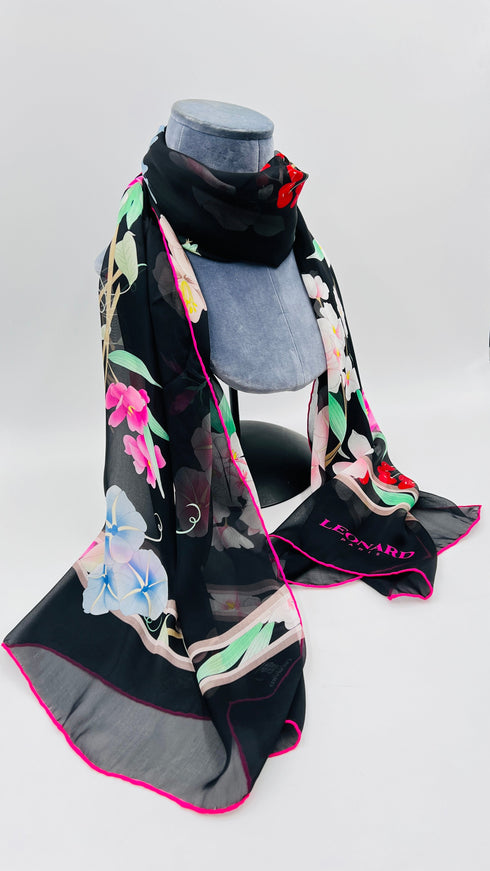 Sciarpa Seta campanule