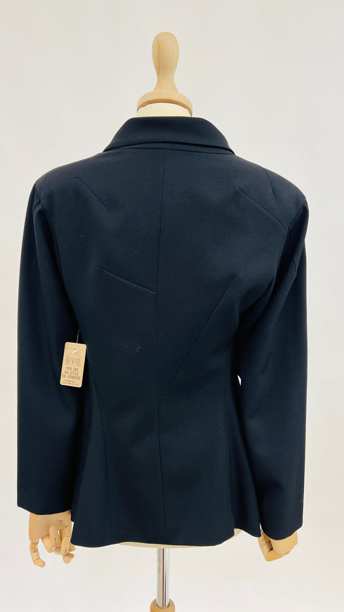 Blazer nero asimmetrico