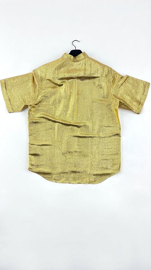 Camicia lamè dorata