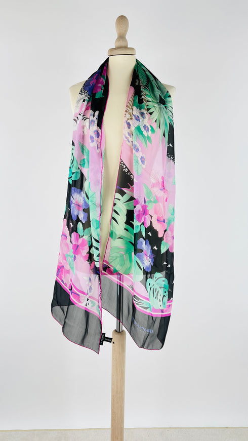 Sciarpa ibisco seta