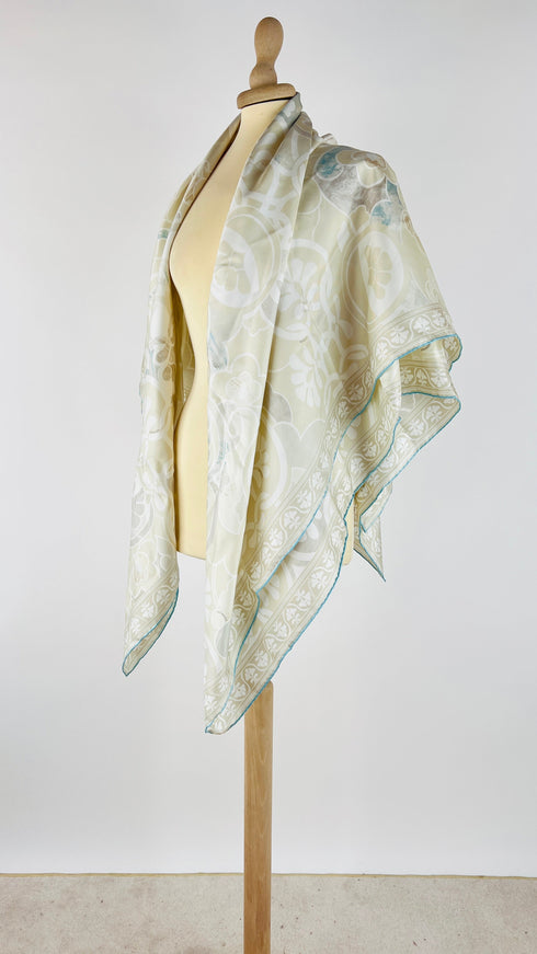 Stola fiori marmorizzati