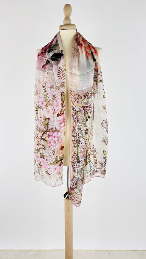 Sciarpa seta paisley