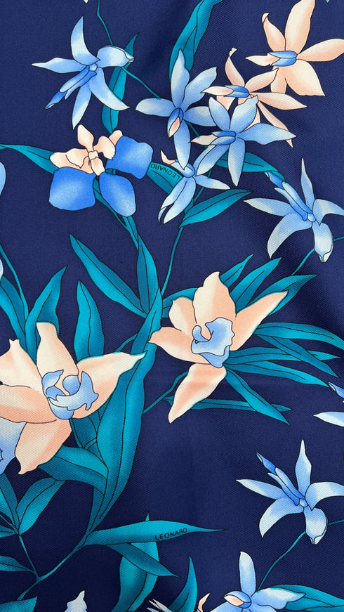 Foulard con orchidee
