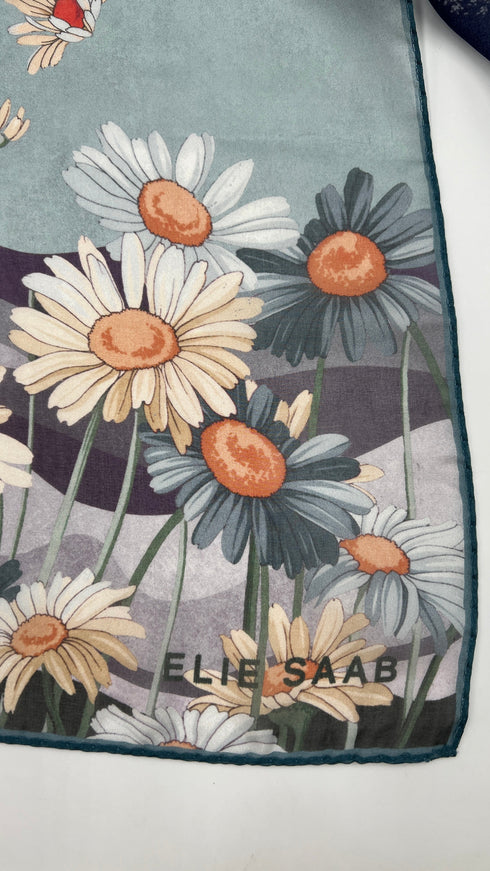 Sciarpa seta margherite