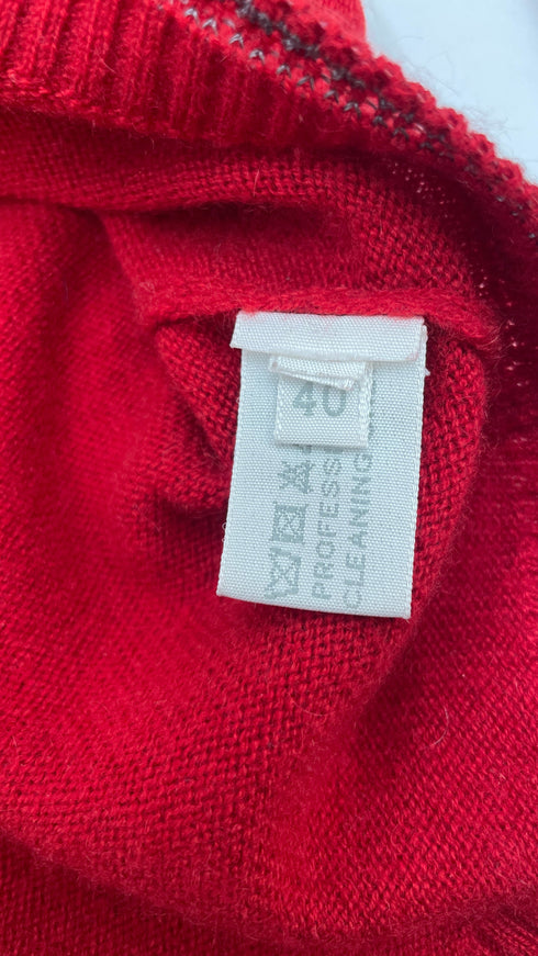 Maglia a V in cashmere