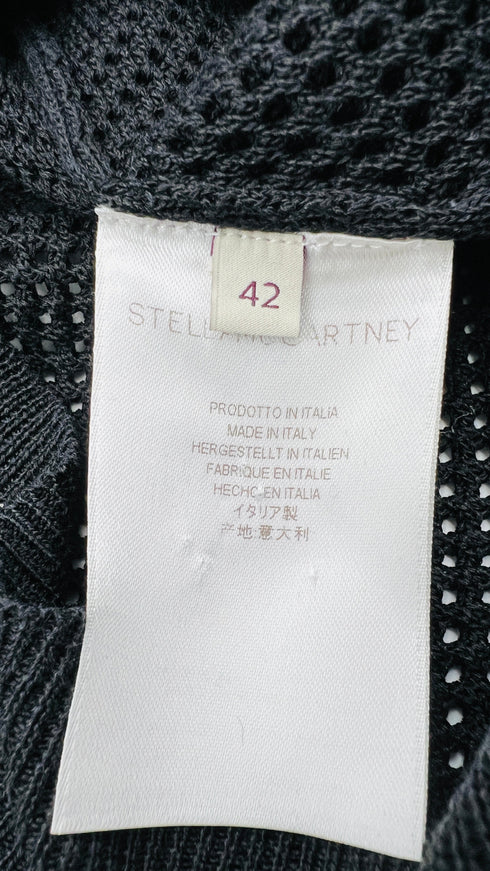 Maglia seta-cotone traforato