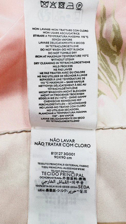 Foluard in seta con rose