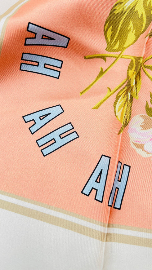 Foluard in seta con rose