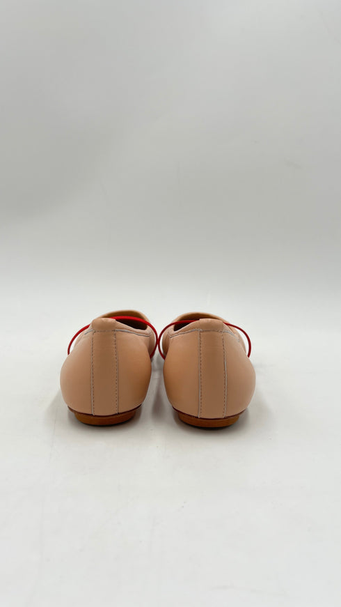 Ballerine in pelle cipria
