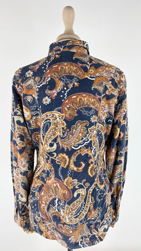 Camicia costine paisley