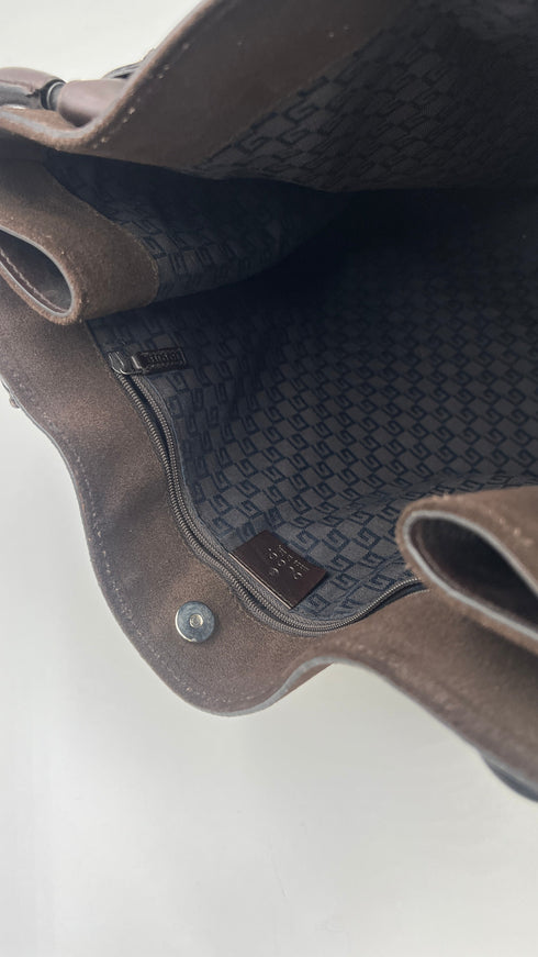 Borsa “Horsebit” marrone