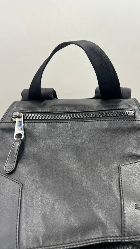 Zaino in pelle nera