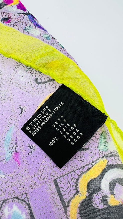 Sciarpa in seta paisley