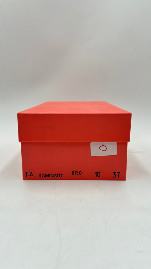 Sandali laminato oro