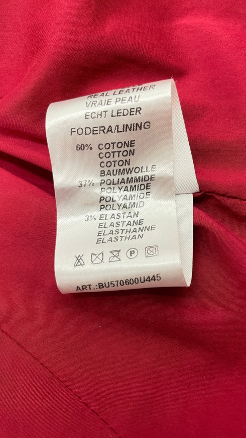 Blazer in suede rosso