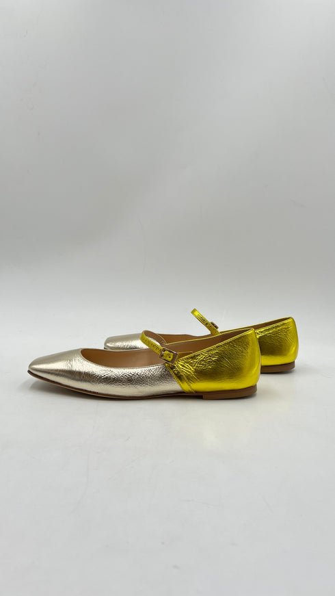 Ballerine “Mary Jane” argento/oro
