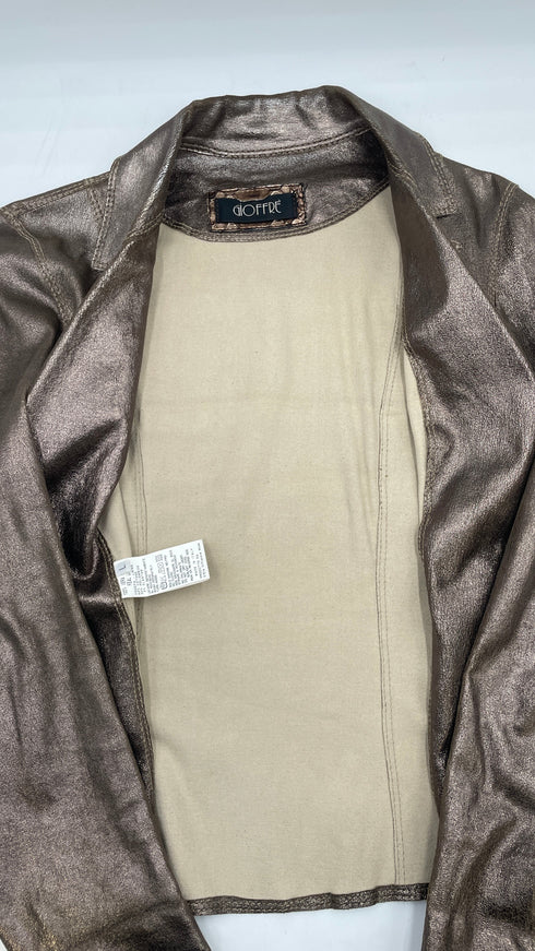 Blazer in pelle sfoderato