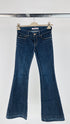 Jeans a zampa blu scuro