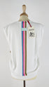 Smanicato a V in maglia con cartellino