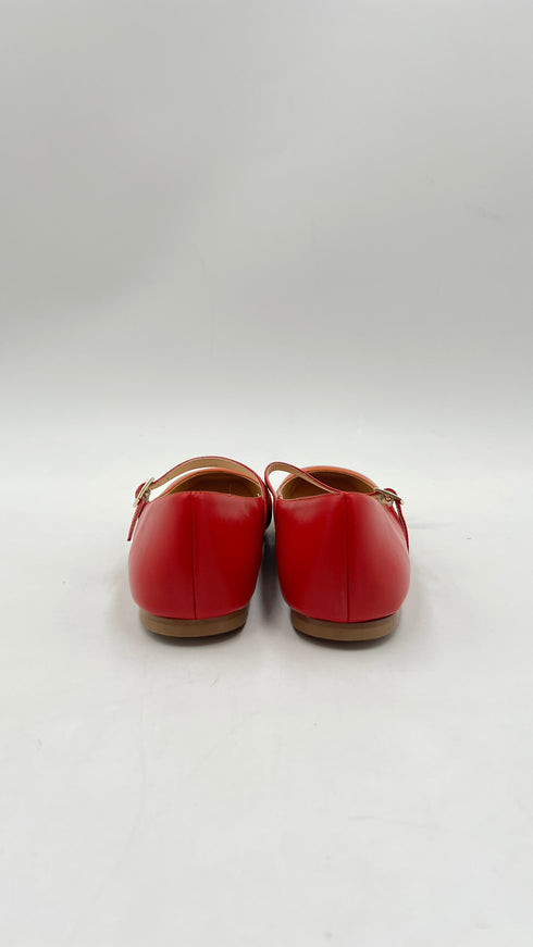 Ballerine “Mary Jane” arancio/rosso