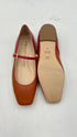 Ballerine “Mary Jane” arancio/rosso
