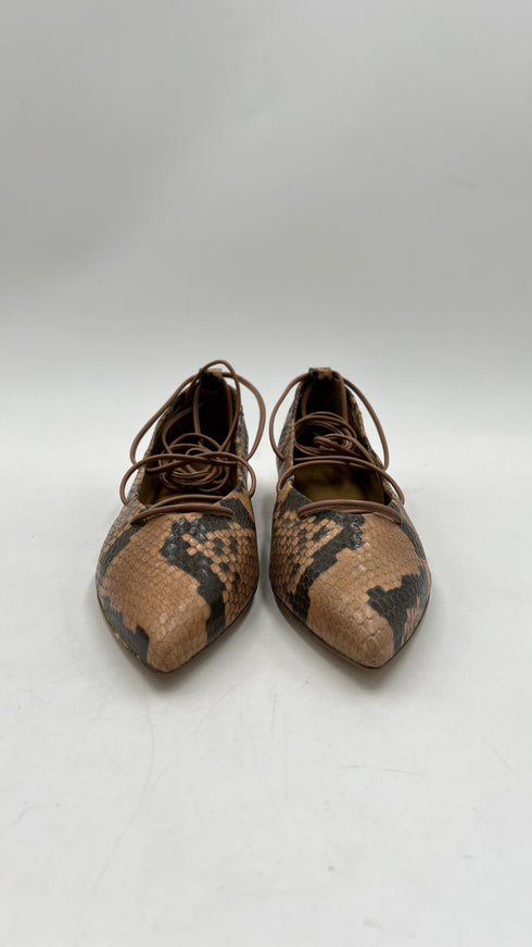 Ballerine "Pitone camel"