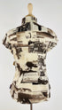 Camicia smanicata stampa metropoli