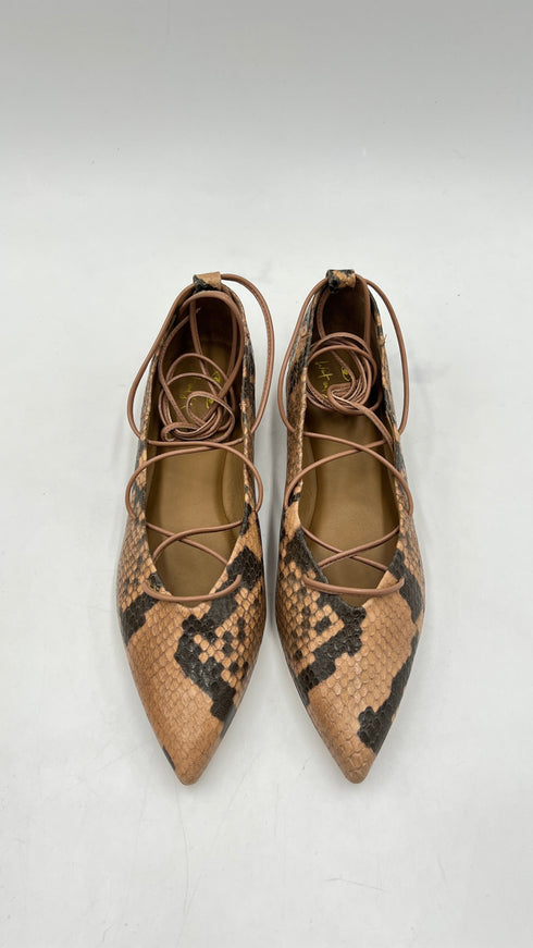 Ballerine "Pitone camel"