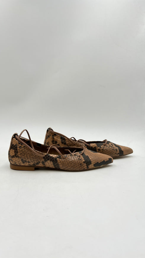 Ballerine "Pitone camel"